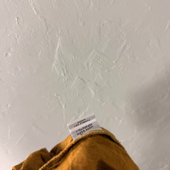 Cut Loose Women's Shirt Jacket M Mustard Yellow Rayon Lagenlook Bohemian I3-20 - Picture 6 of 6
